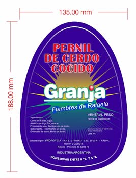 Fiambres Granja etiqueta